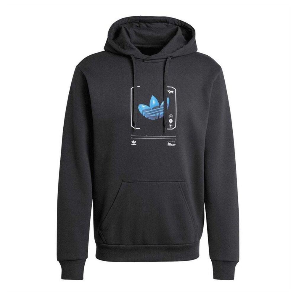 Adidas Mens Cotton Blend Pullover Hoodie / Black